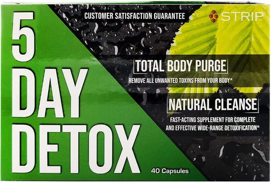 Wellgenix 5-Day Detox Cleanse - Complete Body Cleanse for Liver, Urinary Tract, Kidney, Digestive System - Natural Cleansing Support - 40 Capsules