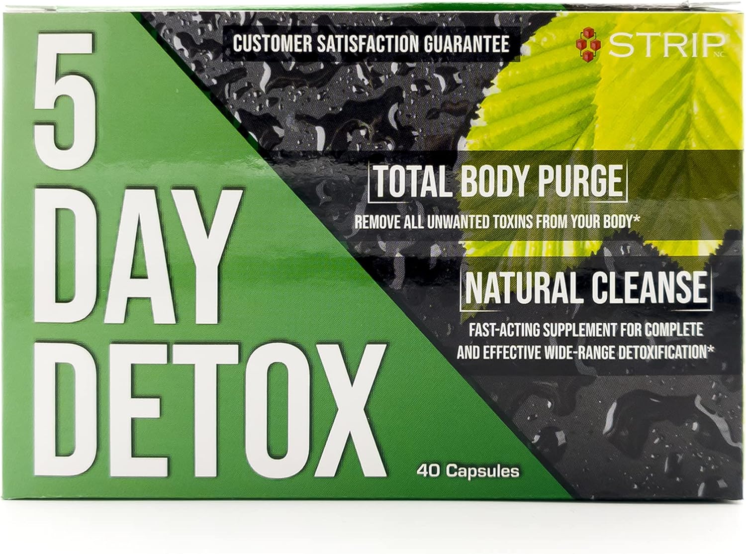 Wellgenix 5-Day Detox Cleanse - Complete Body Cleanse for Liver, Urinary Tract, Kidney, Digestive System - Natural Cleansing Support - 40 Capsules