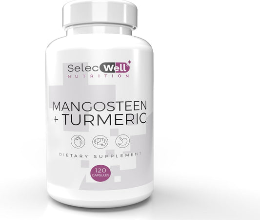 Wellness Boost Mangosteen & Turmeric Capsules | Supports Joints & Digestion | Natural Ingredients | 120 Veg Capsules, 1500mg