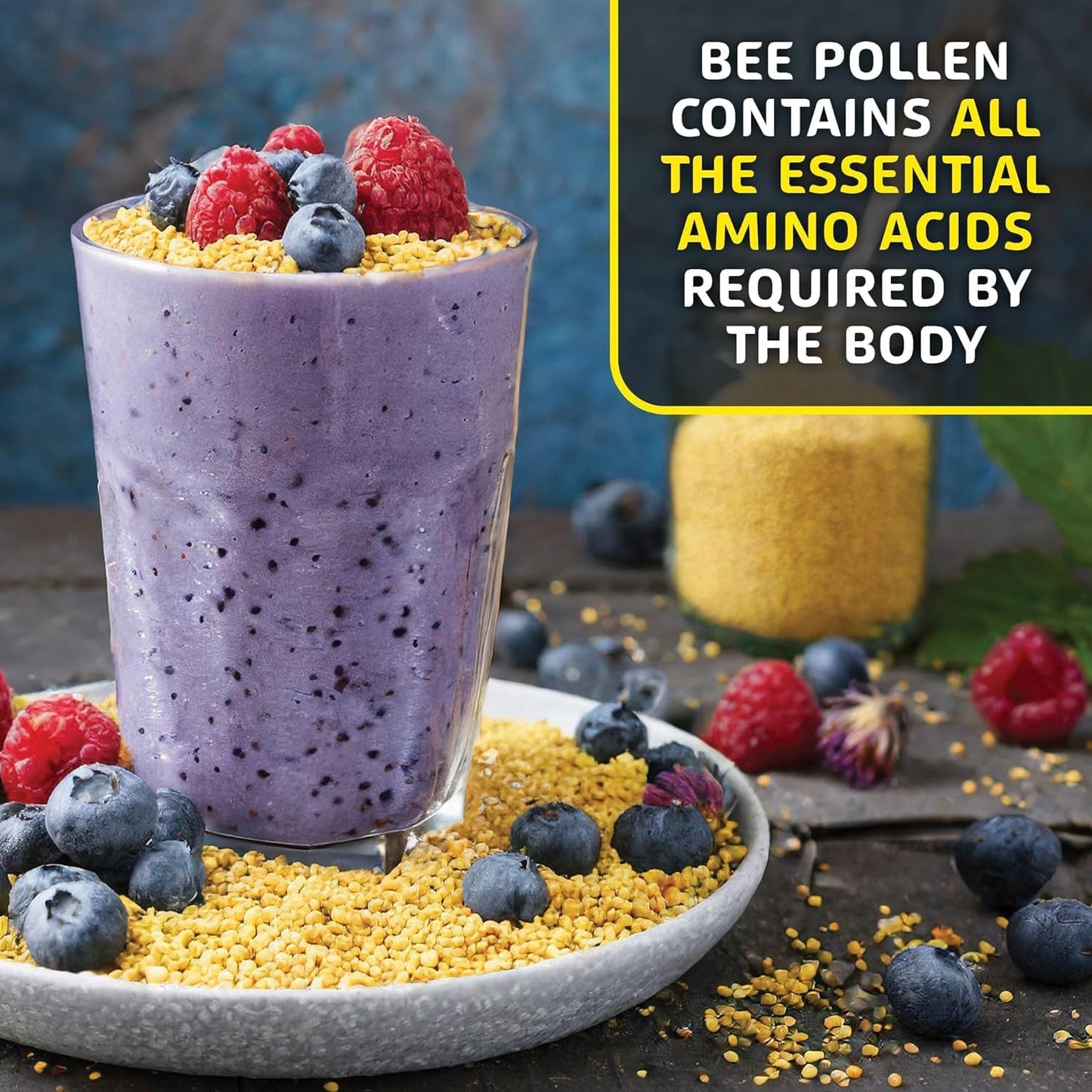 Western Australia Helio Hives Bee Pollen Granules - Pure Superfood for Optimal Health - 1.1 Pound Pack