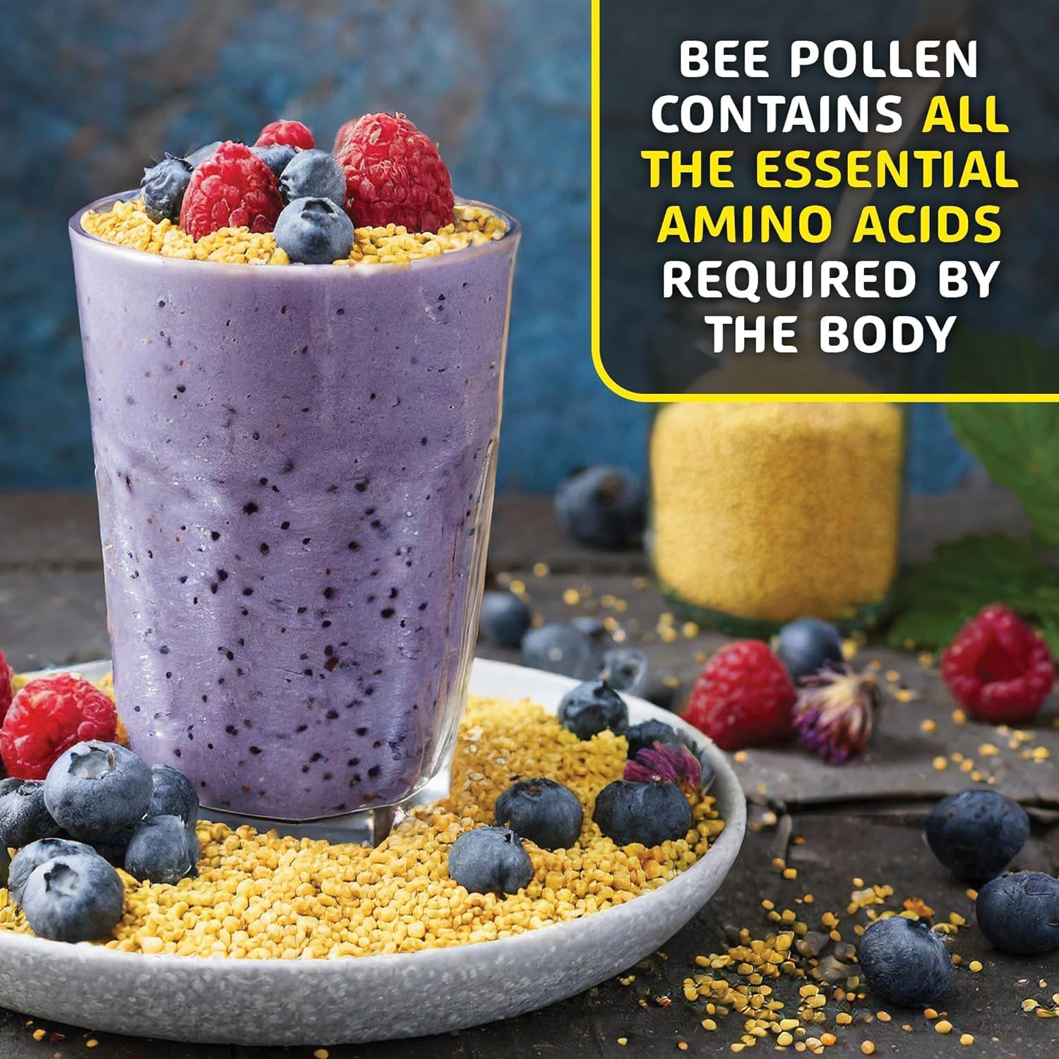 Western Australia Helio Hives Bee Pollen Granules - Pure Superfood for Optimal Health - 1.1 Pound Pack