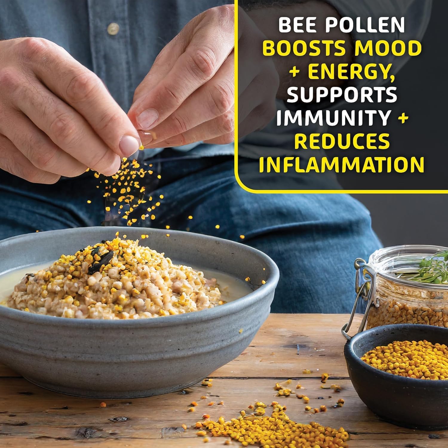 Western Australia Helio Hives Bee Pollen Granules - Pure Superfood for Optimal Health - 1.1 Pound Pack