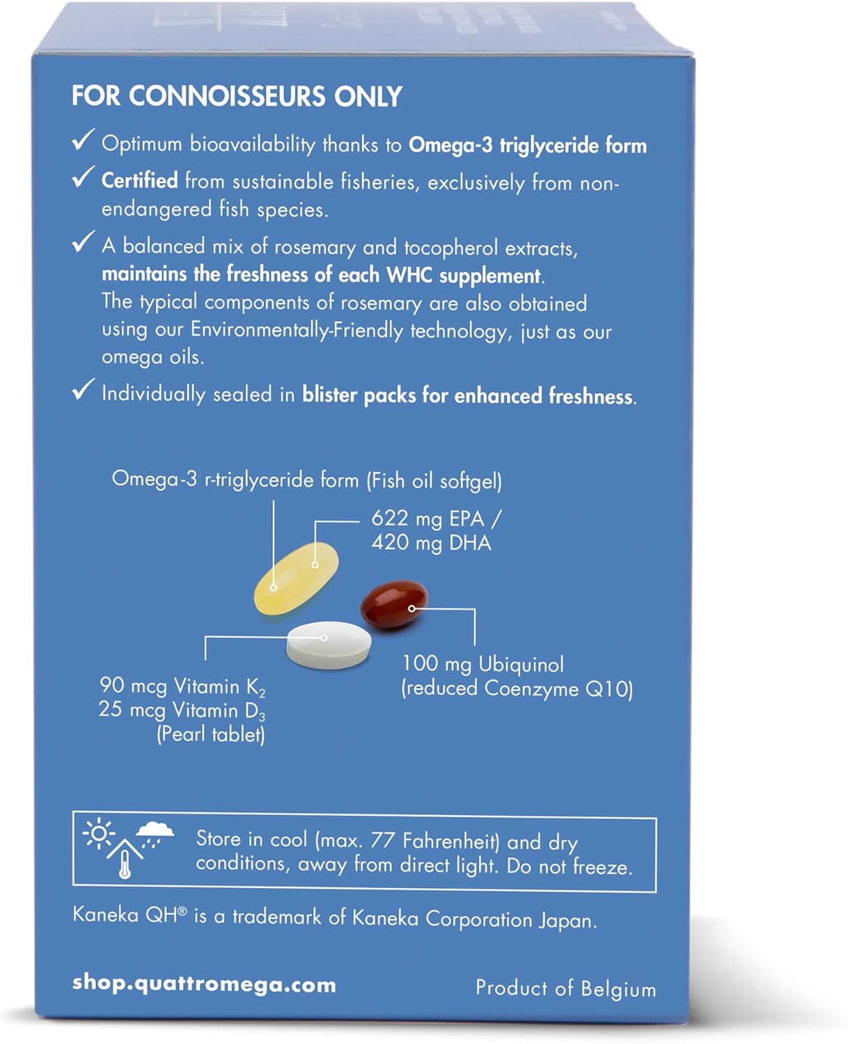 WHC QuattroCardio Omega-3 with CoQ10, Vitamin D3, and K2 - 30 Softgels in Natural Orange Flavor