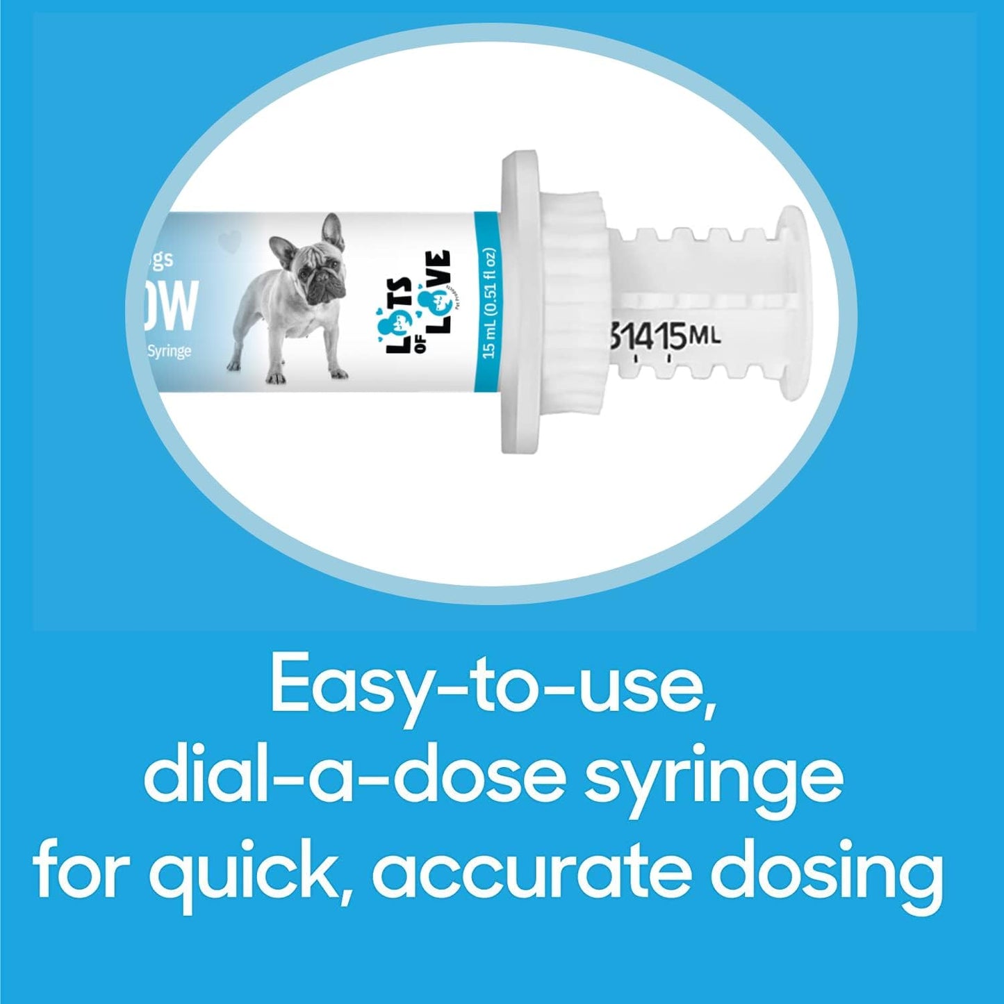 Whelping Dog Calcium Supplement (15 ml) - Breeders Approved Oral Calcium for Dogs - High-Quality Calcium for Canines from Lots of Love Pet Products