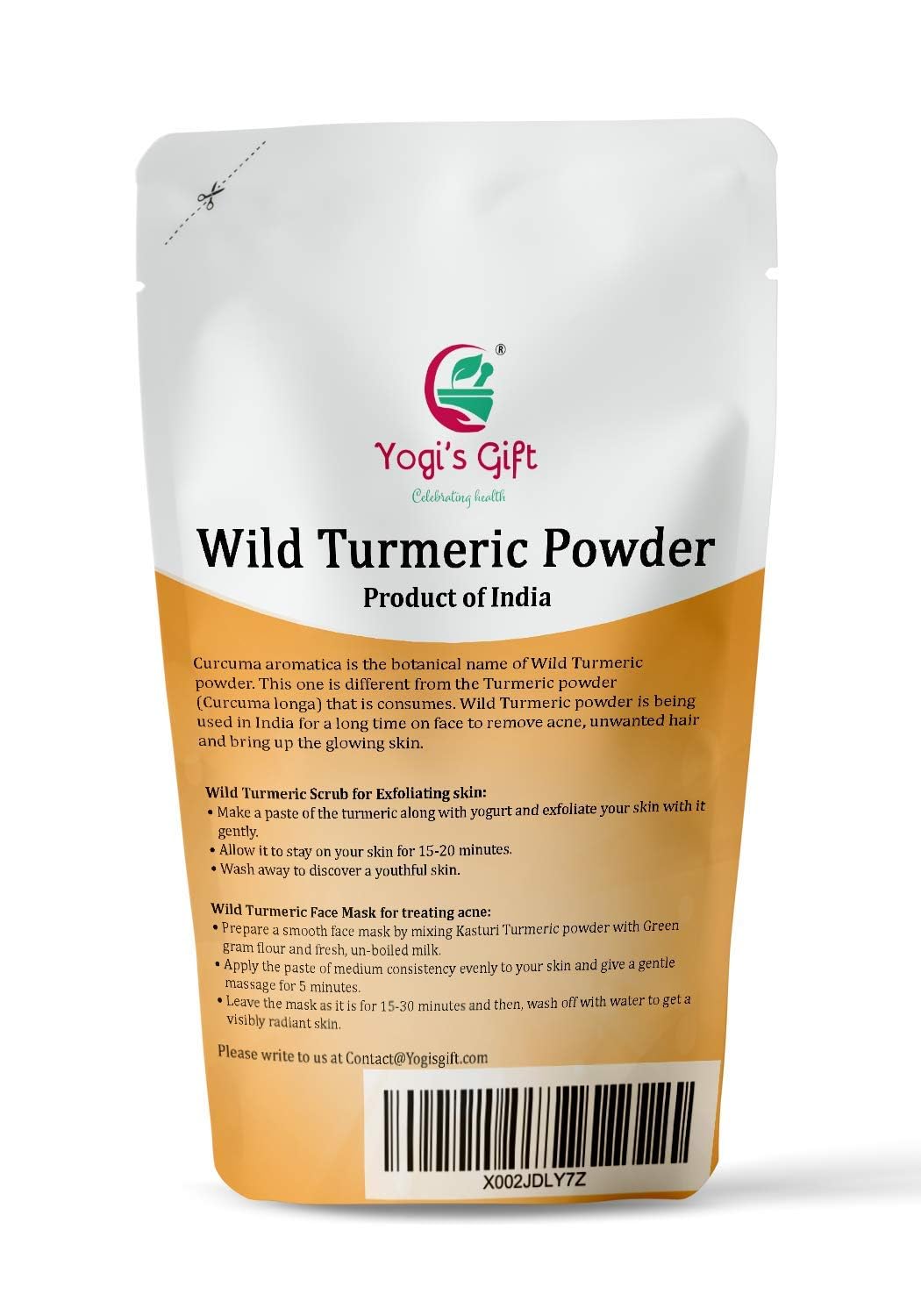 White Turmeric Powder and Wild Turmeric Powder Multi Pack for Health Enthusiasts - Yogi's Gift