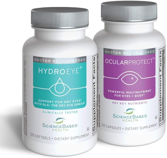 Whole Body Formula for Eye Health: HydroEye and OcularProtect