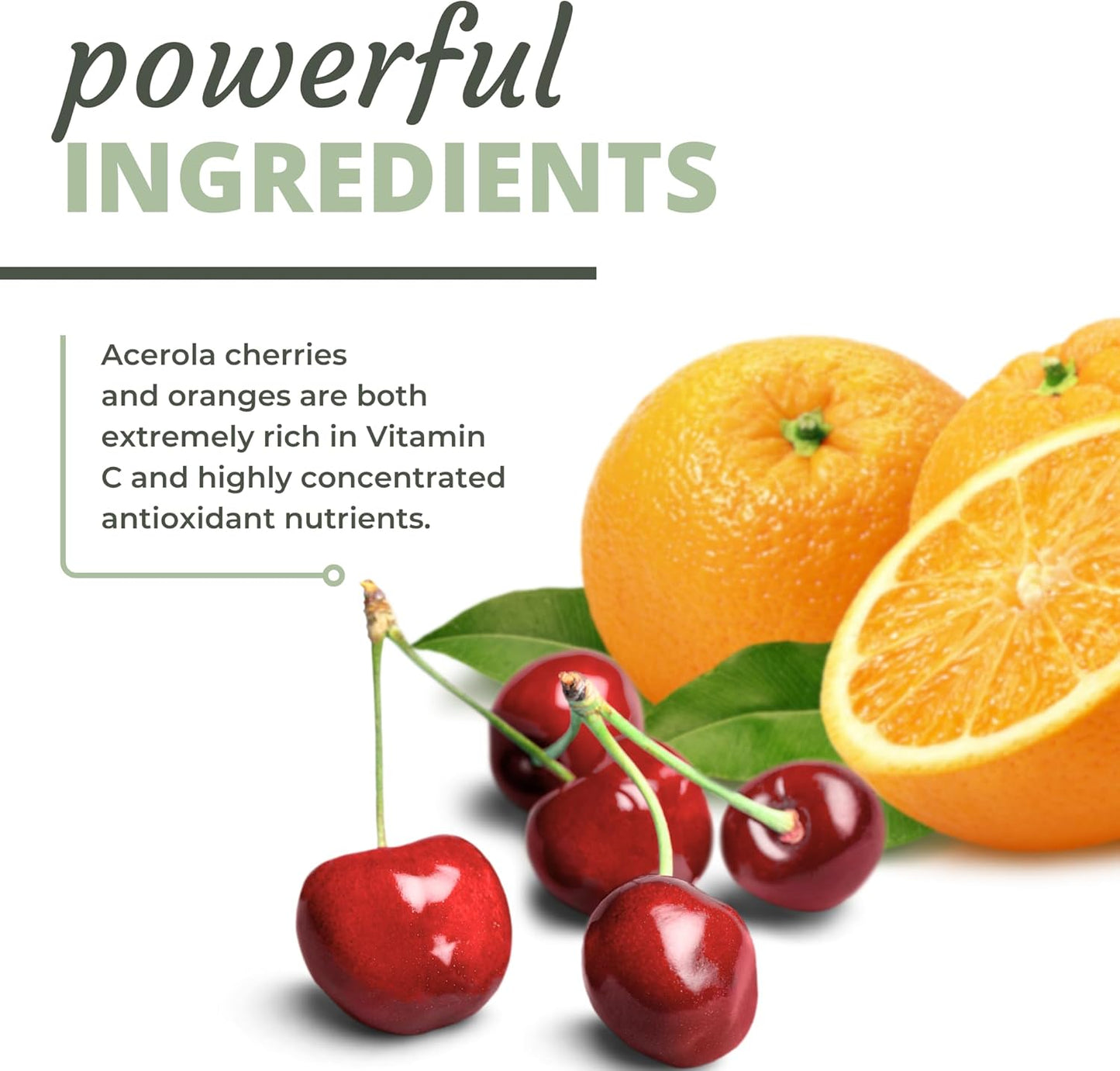 Whole C Chewable Tablets | Natural Vitamin C Supplement with Acerola Cherry, Orange, Black Currant & Bioflavonoids | 60 Count