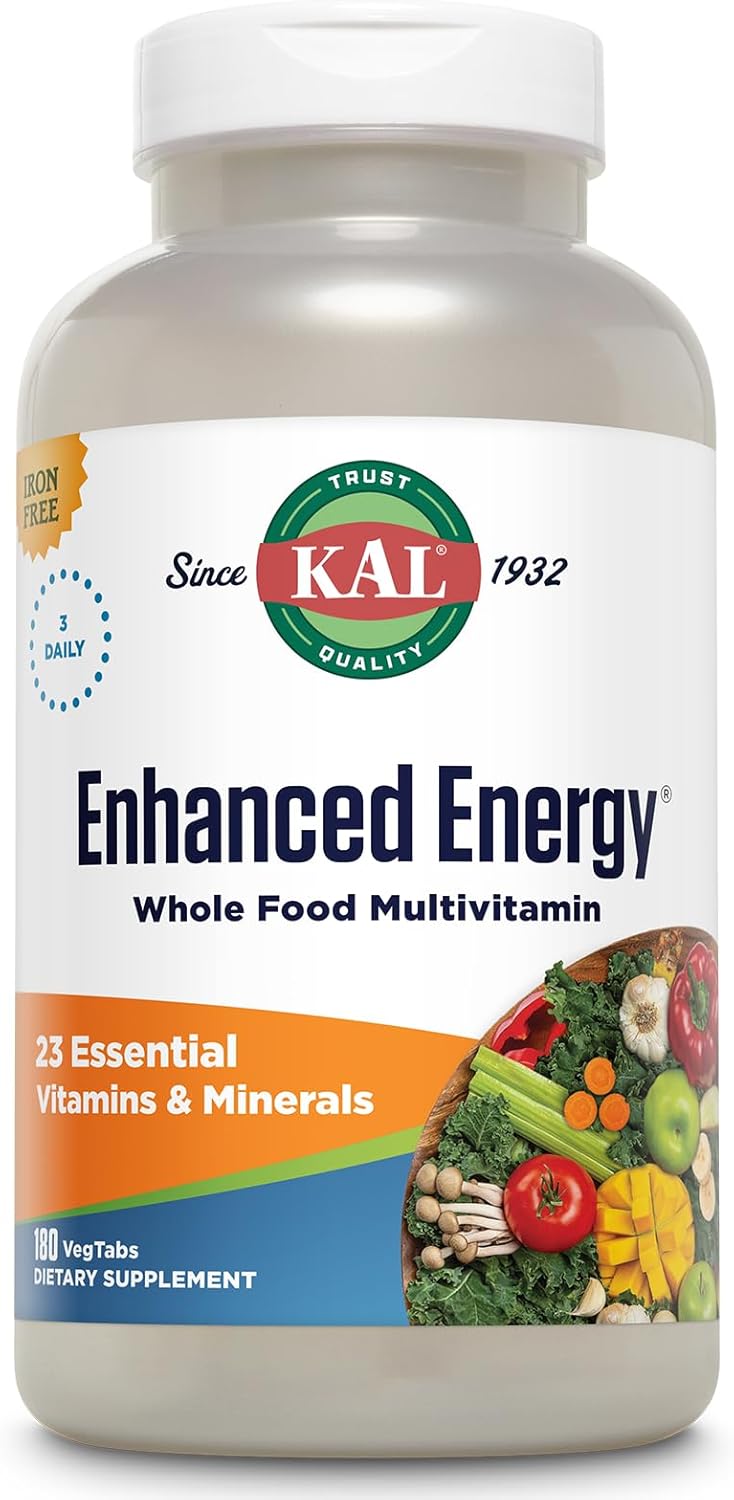 Whole Food Based Multivitamin with Antioxidants & Digestive Enzymes - 180 Capsules by KAL®
