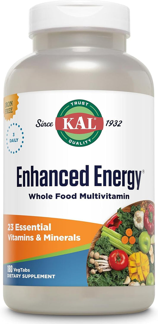 Whole Food Based Multivitamin with Antioxidants & Digestive Enzymes - 180 Capsules by KAL®