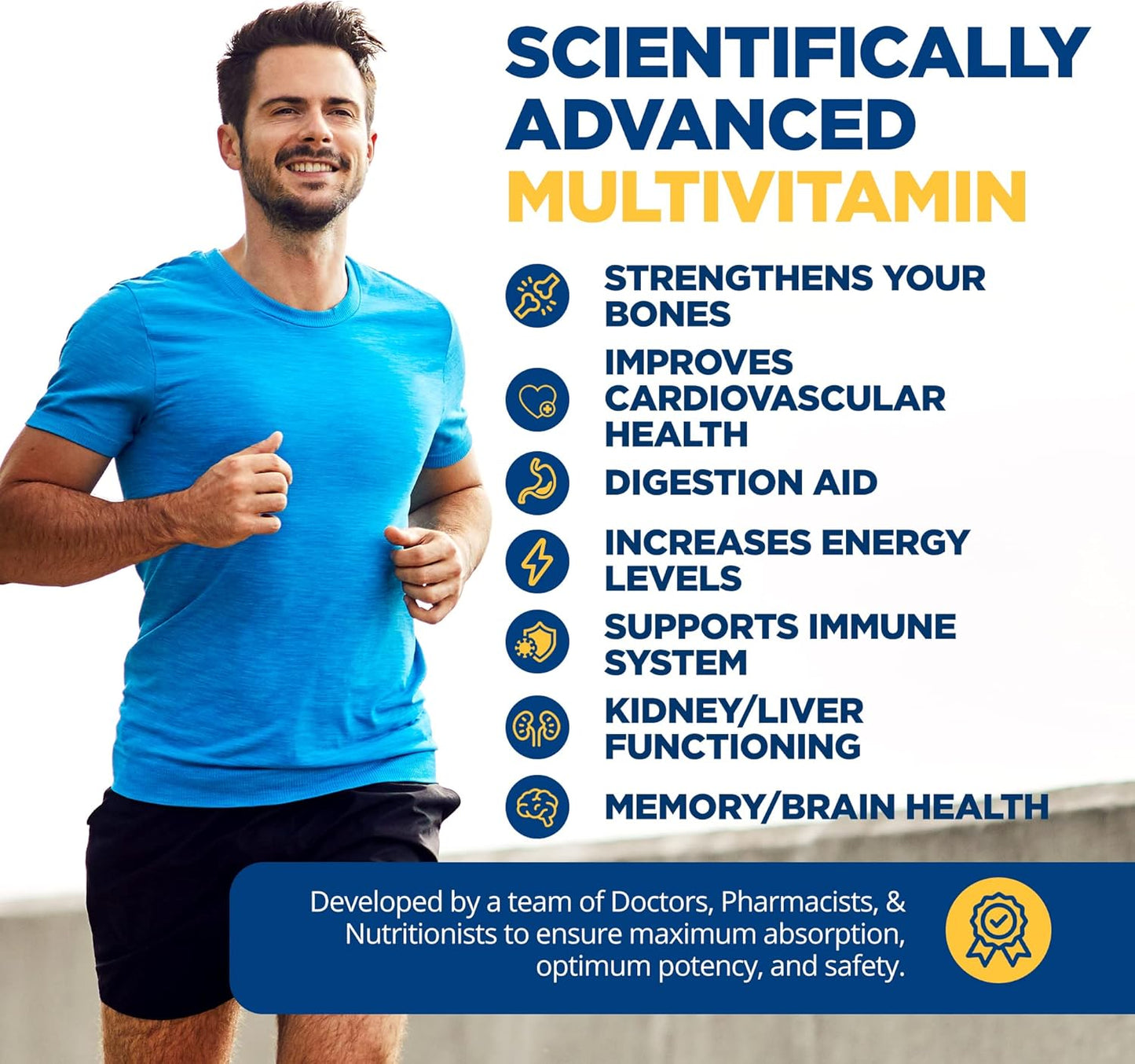 Whole Food Multivitamin & Minerals with 71 All Natural Ingredients, Probiotics, Digestive Enzymes - Non-GMO 360 Tablets by LifeSourceVitamins