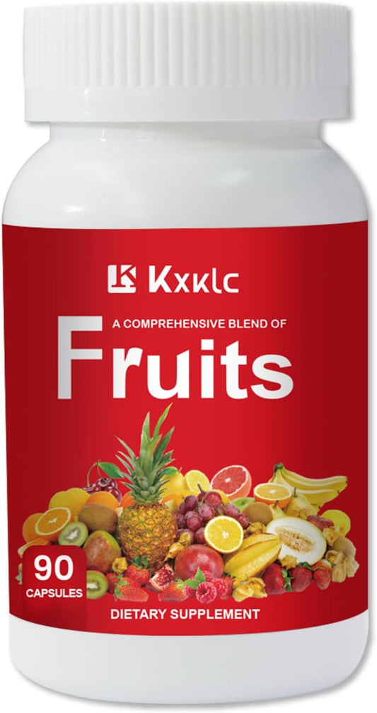 Whole Food Superfoods Fruits Supplement - 100% Soy Free, 22 Different Fruits, 90 Capsules