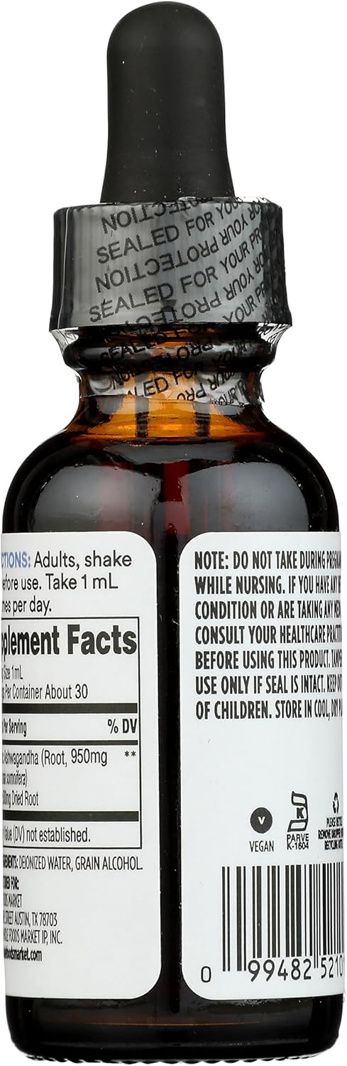 Whole Foods Market 365 Ashwagandha Full Spectrum Extract - Promotes Healthy Stress Response - 1 Fl Oz