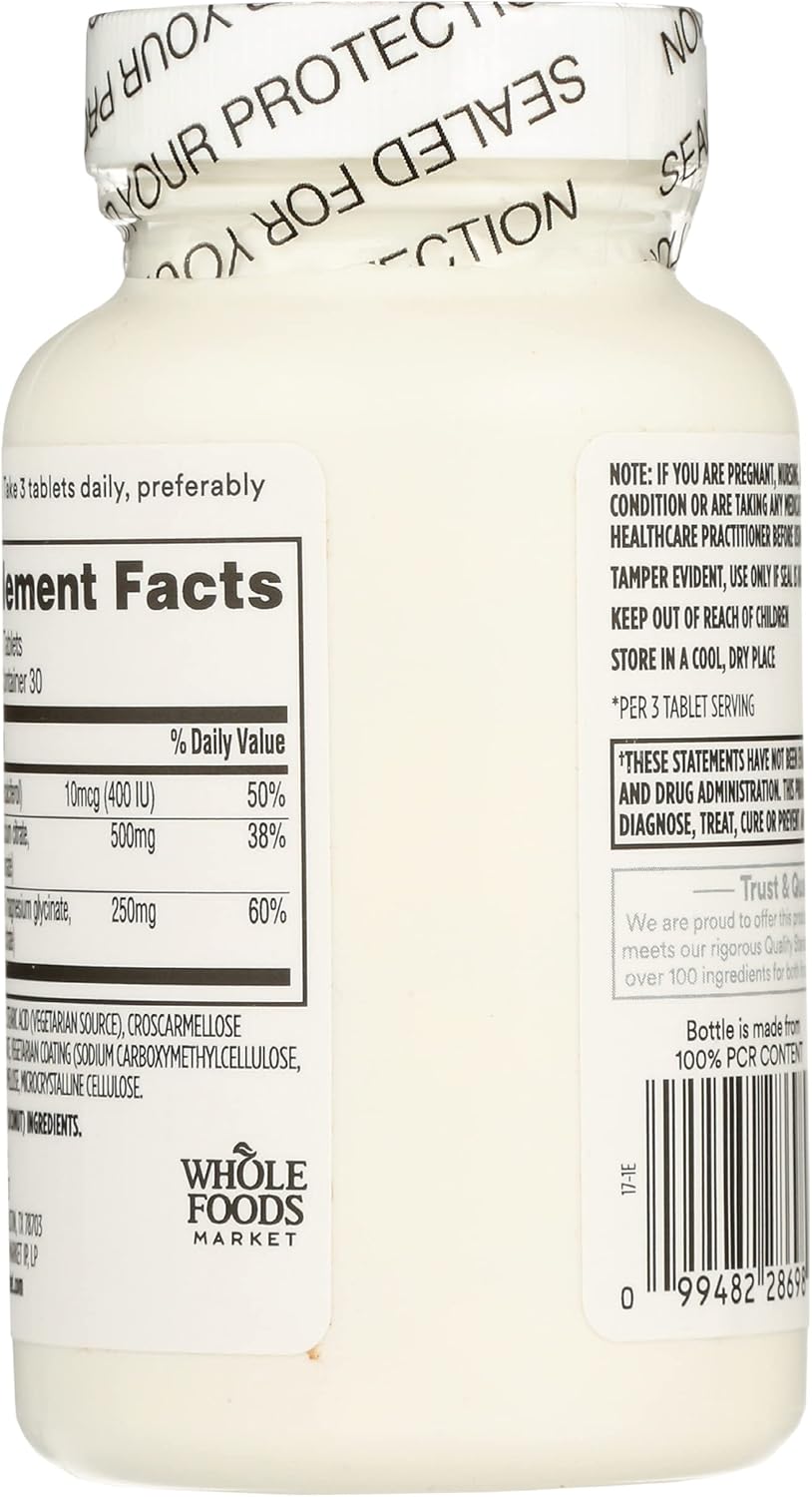 Whole Foods Market 365 Calcium Magnesium Citrate with D3 - 90 Tablets