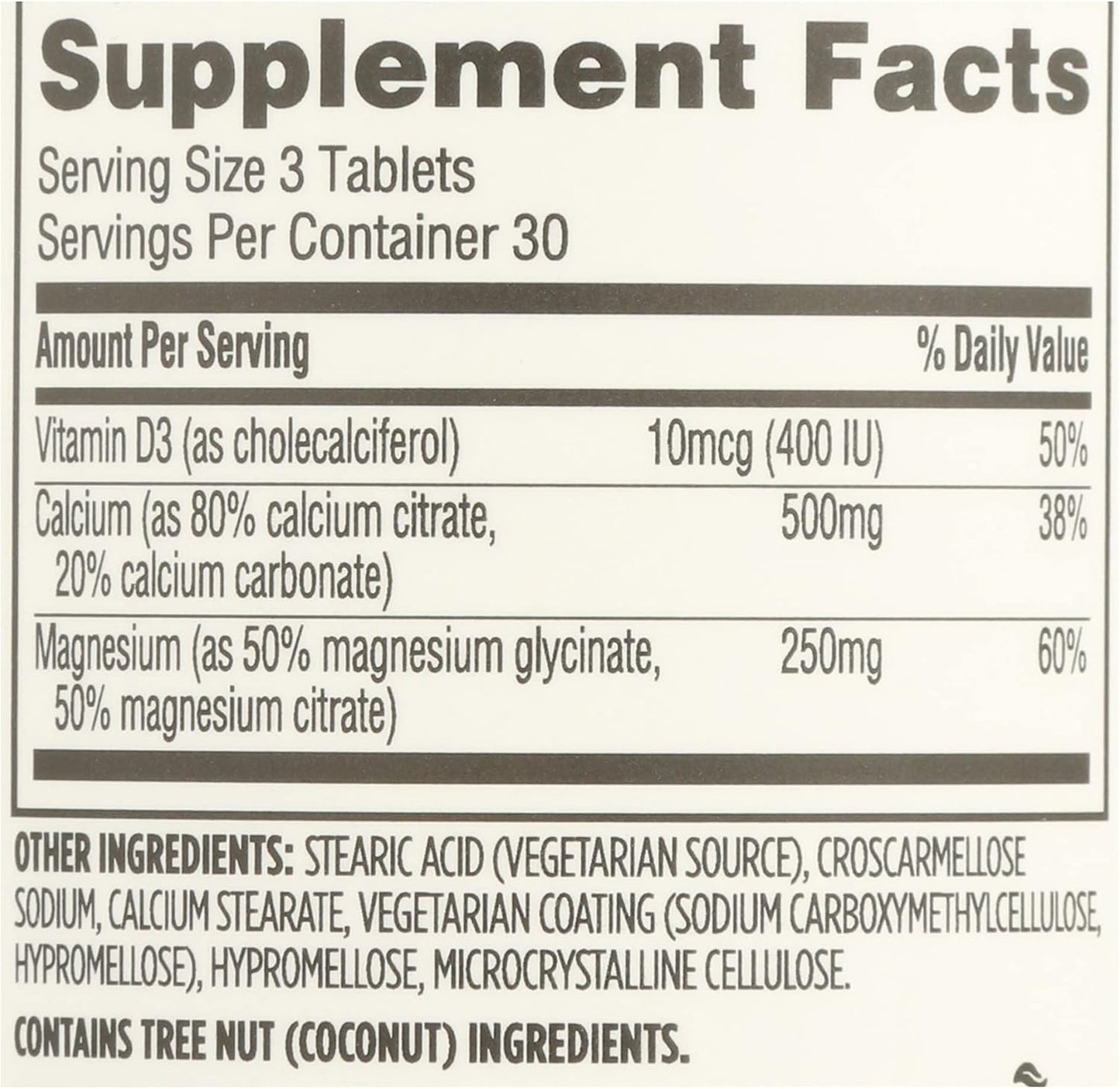 Whole Foods Market 365 Calcium Magnesium Citrate with D3 - 90 Tablets