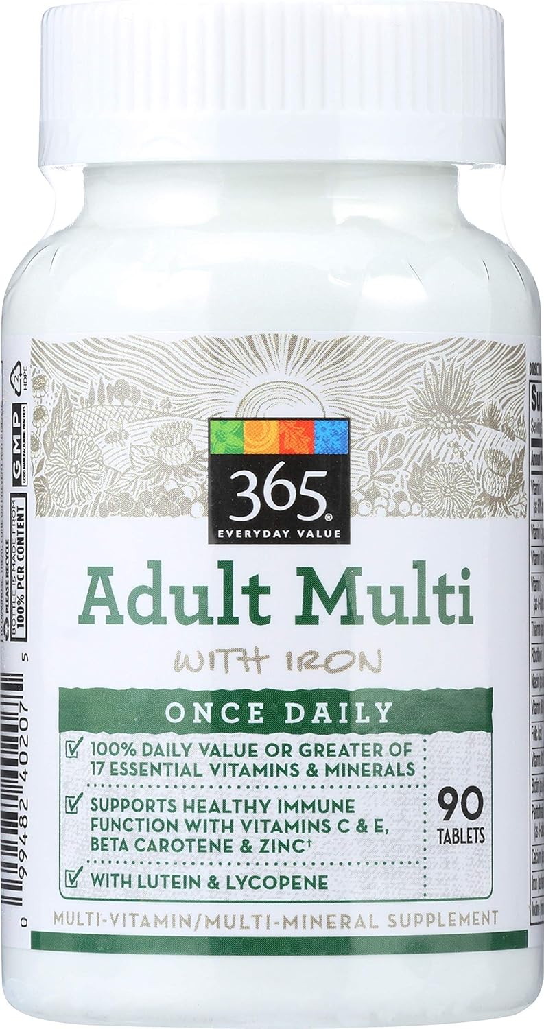 Whole Foods Market 365 Everyday Value Adult Multi with Iron - 90 ct