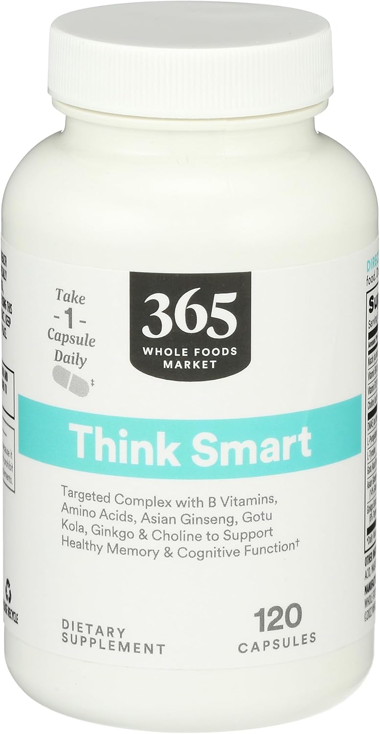 Whole Foods Market 365 Ginkgo Biloba Capsules - Cognitive Support Supplement, 120 Count