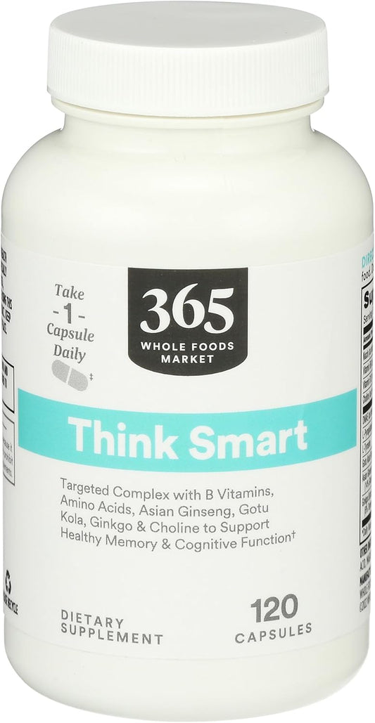 Whole Foods Market 365 Ginkgo Biloba Capsules - Cognitive Support Supplement, 120 Count