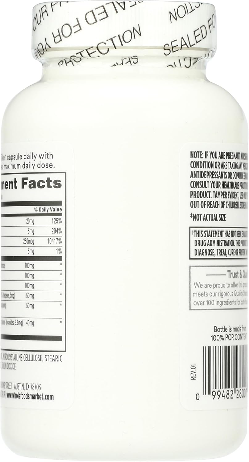 Whole Foods Market 365 Ginkgo Biloba Capsules - Cognitive Support Supplement, 120 Count