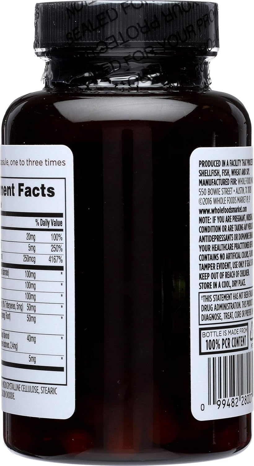 Whole Foods Market 365 Ginkgo Biloba Capsules - Cognitive Support Supplement, 120 Count