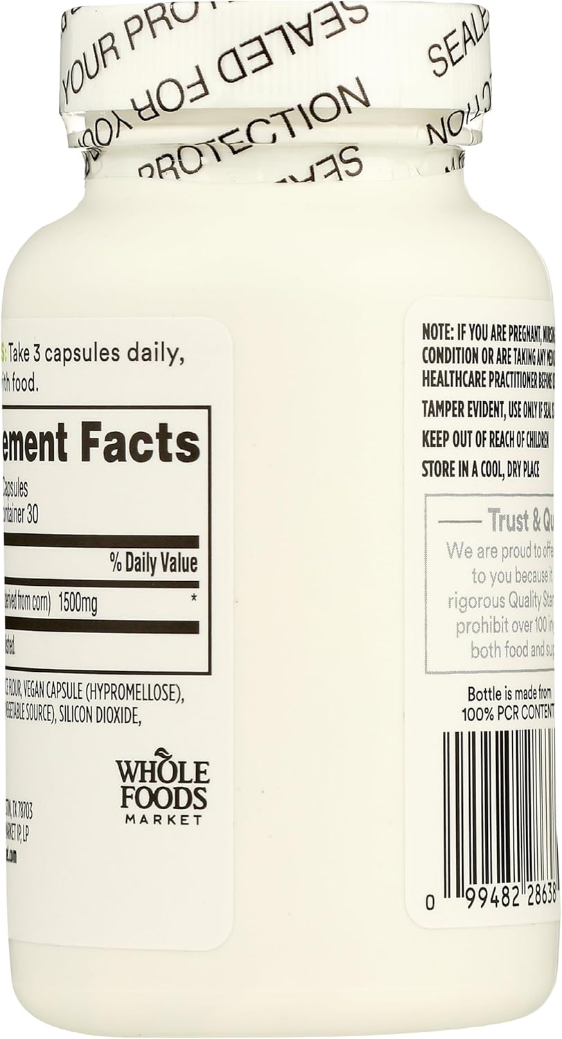 Whole Foods Market 365 Glucosamine Sulfate 1500 Mg - 90 Veg Capsules