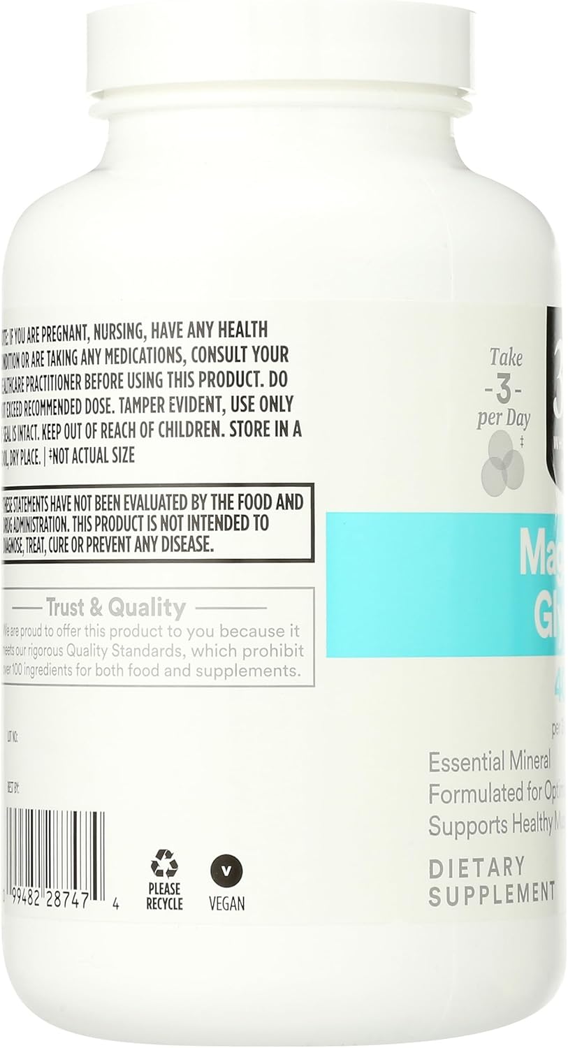 Whole Foods Market 365 Magnesium Glycinate 400 MG Capsules - 180 Count