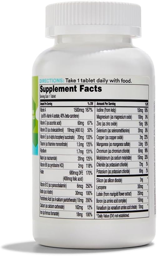 Whole Foods Market 365 Multi Adult with Lutein Lycopene One Daily - 180 Tablets