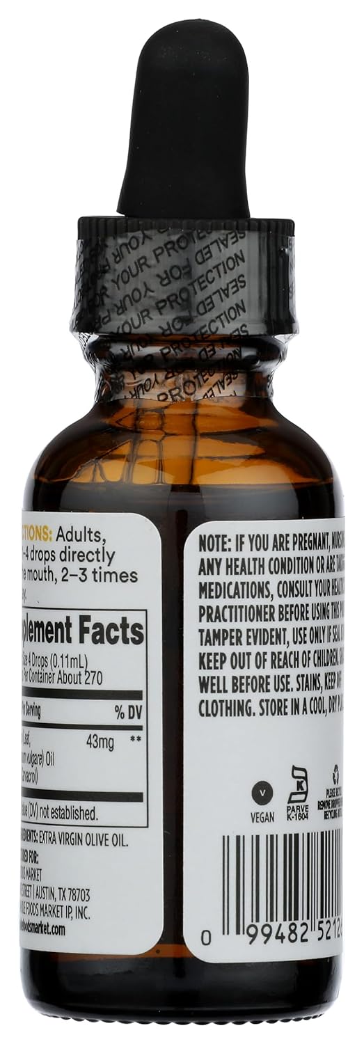 Whole Foods Market 365 Oil of Oregano Liquid Extract - 1 Fl Oz Bottle