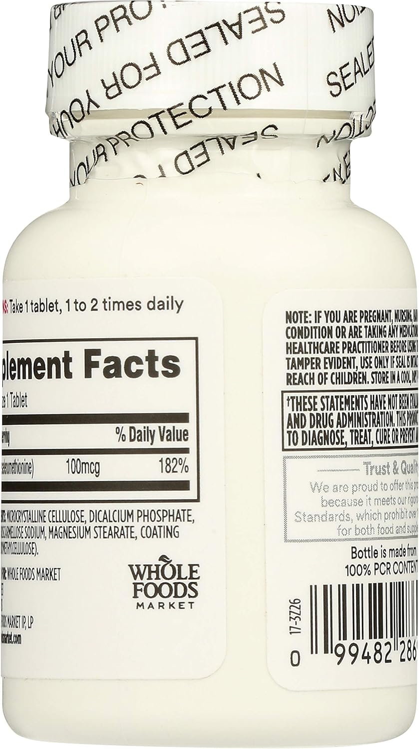Whole Foods Market 365 Selenium 100MCG Tablets - 240 Tablets (2 Pack)
