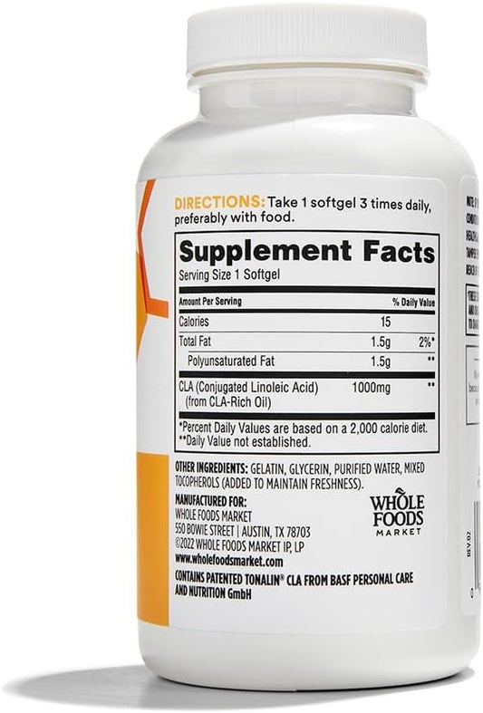 Whole Foods Market 365 Tonalin Cla 1300Mg Softgels - 2 Pack, 90 Count