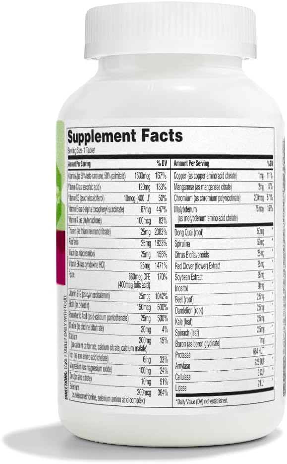 Whole Foods Market 365 Women's One Daily Multivitamin Tablets - 180 Count Bottle