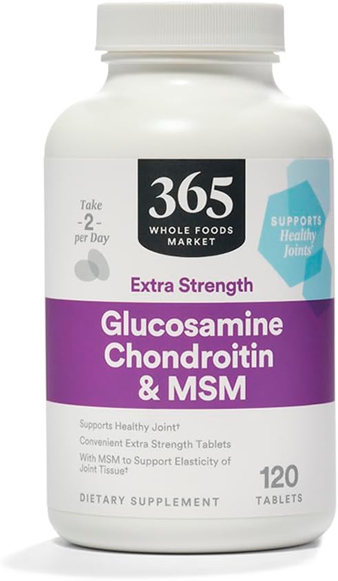 Whole Foods Market Glucosamine Chondroitin X Strength MSM Tablets - 120 Count