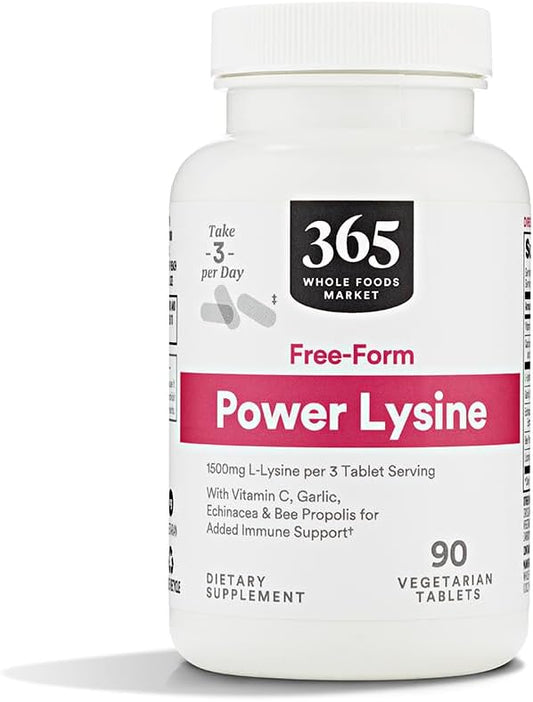 Whole Foods Market Lysine Power Capsules - 90 Count, 365 Brand