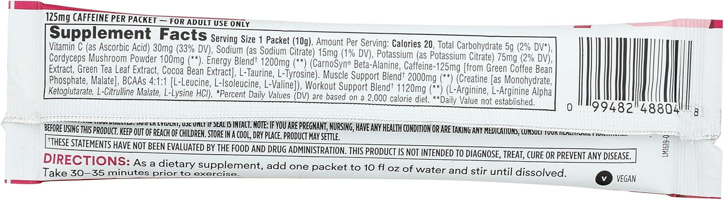 Whole Foods Market Raspberry Red Preworkout Stick Pack - 0.35 Ounce