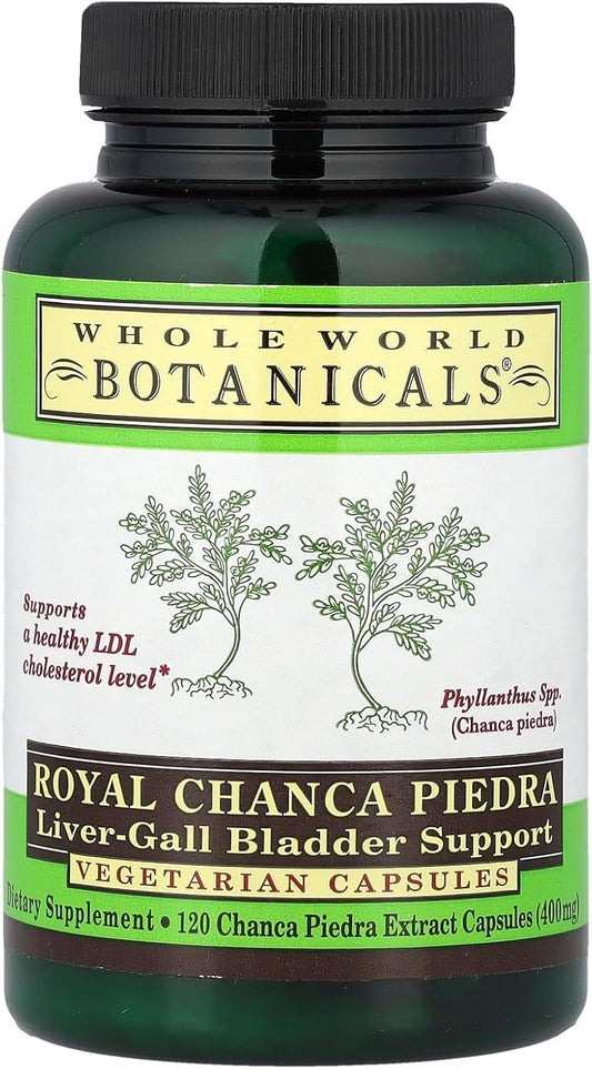 Whole World Botanicals Royal Chanca Piedra Liver Gall Bladder Support Capsules - 400mg - 120 Vegetarian Tabs