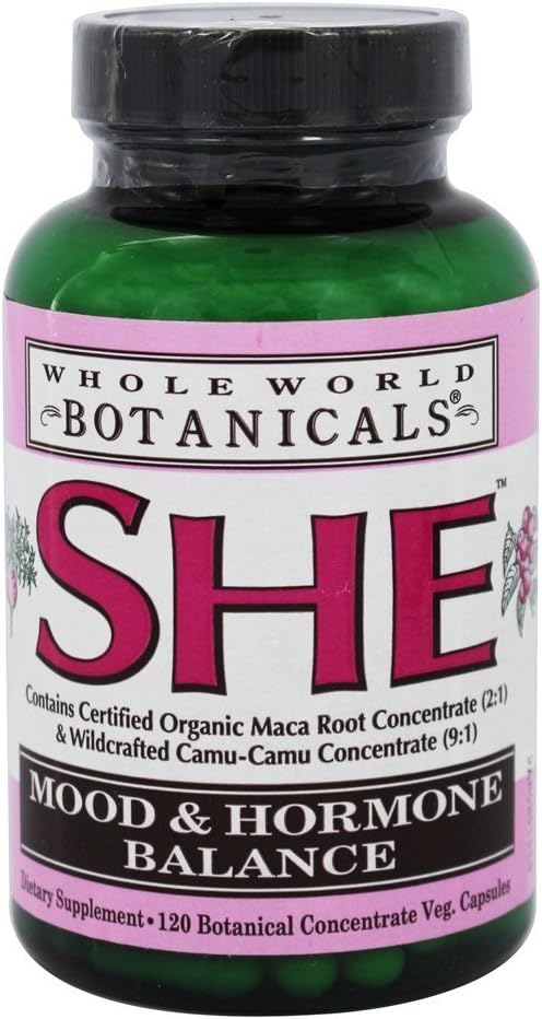 Whole World Botanicals She Mood & Hormone Support Capsules - 120 Count