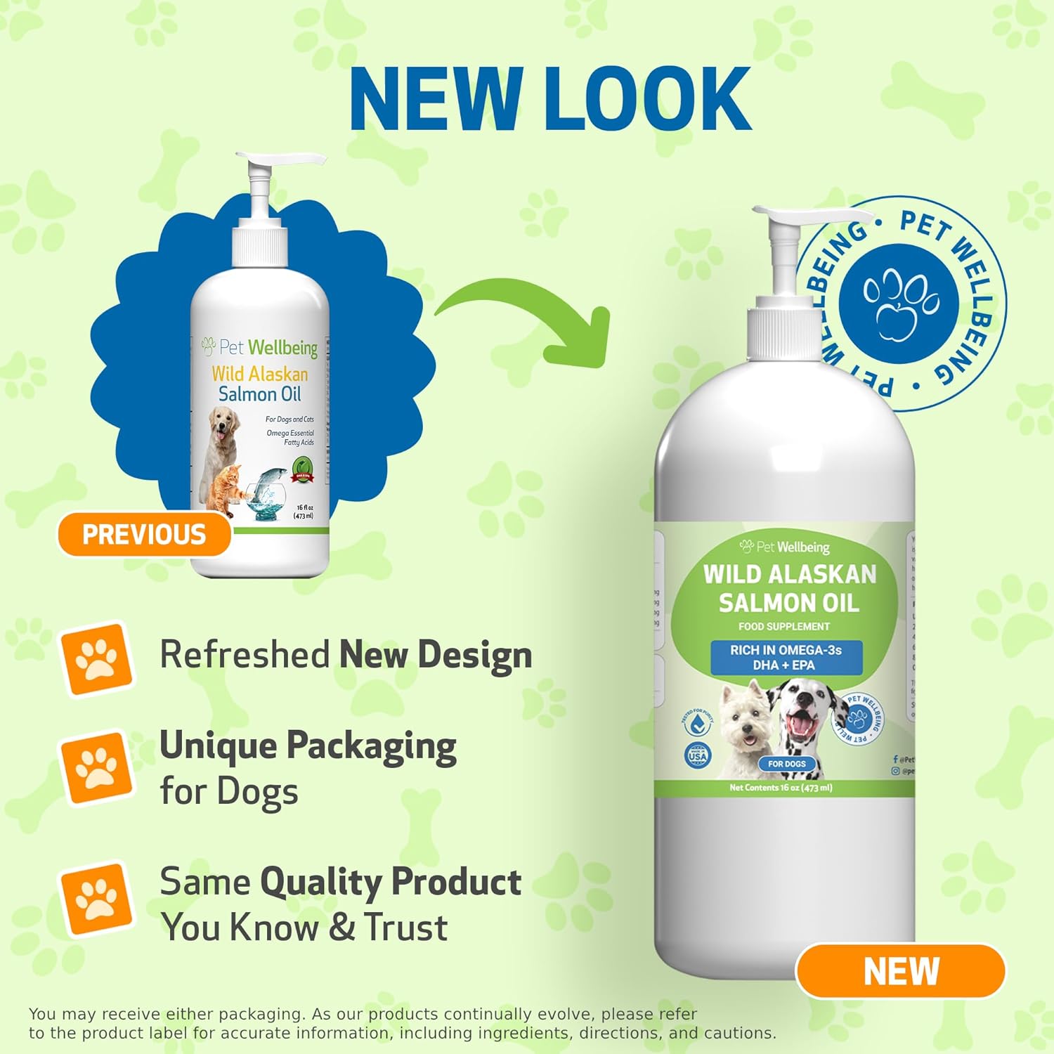 Wild Alaskan Salmon Oil for Dogs - Cold-Processed Omega-3 Fish Oil for Healthy Coat, Skin, Joints - EPA, DHA - 16 fl oz