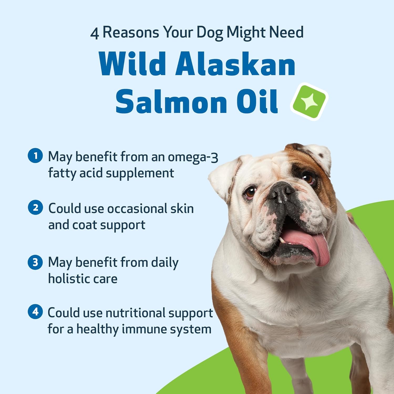 Wild Alaskan Salmon Oil for Dogs - Cold-Processed Omega-3 Fish Oil for Healthy Coat, Skin, Joints - EPA, DHA - 16 fl oz