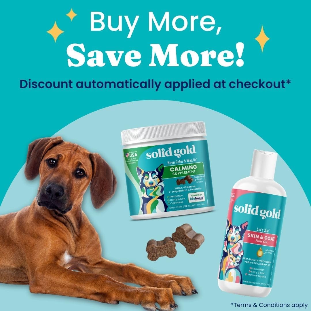 Wild Alaskan Salmon Oil for Dogs & Cats - Omega 3 Pollock Oil Blend with EPA & DHA - Skin and Coat Support - Immune System Health - 8 oz Bottle