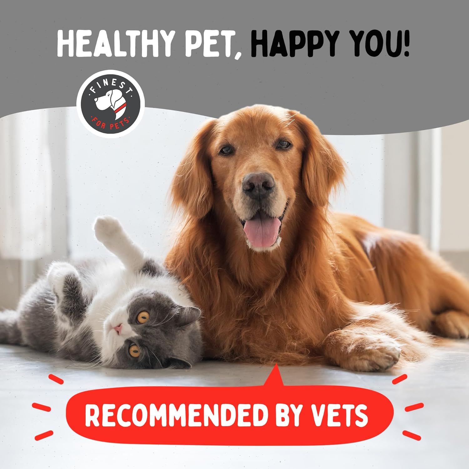 Wild Alaskan Salmon Oil for Dogs & Cats - Omega 3 Skin & Coat Supplement (32 oz)