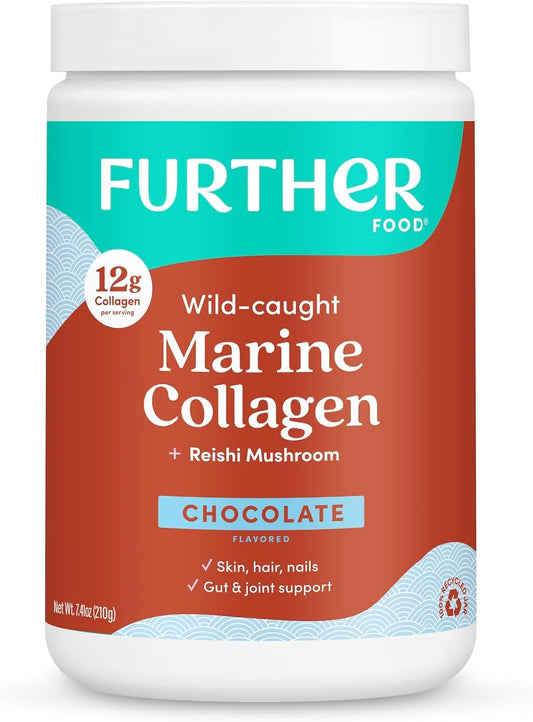 Wild Caught Marine Collagen Peptides Powder with Type 1, 2 & 3 Collagen for Gut, Joint, Hair, Skin, Nails - 7.41 oz