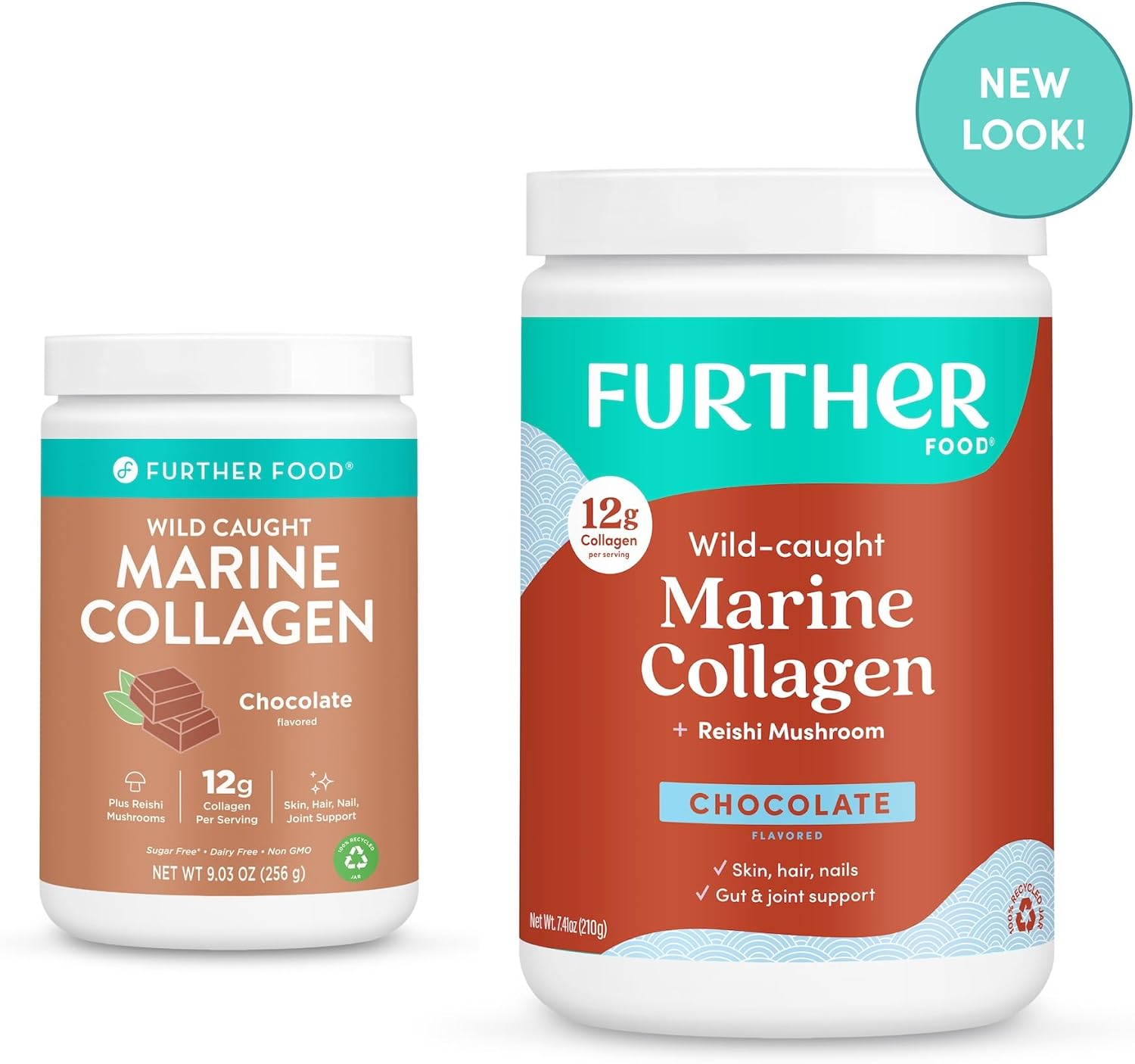 Wild Caught Marine Collagen Peptides Powder with Type 1, 2 & 3 Collagen for Gut, Joint, Hair, Skin, Nails - 7.41 oz