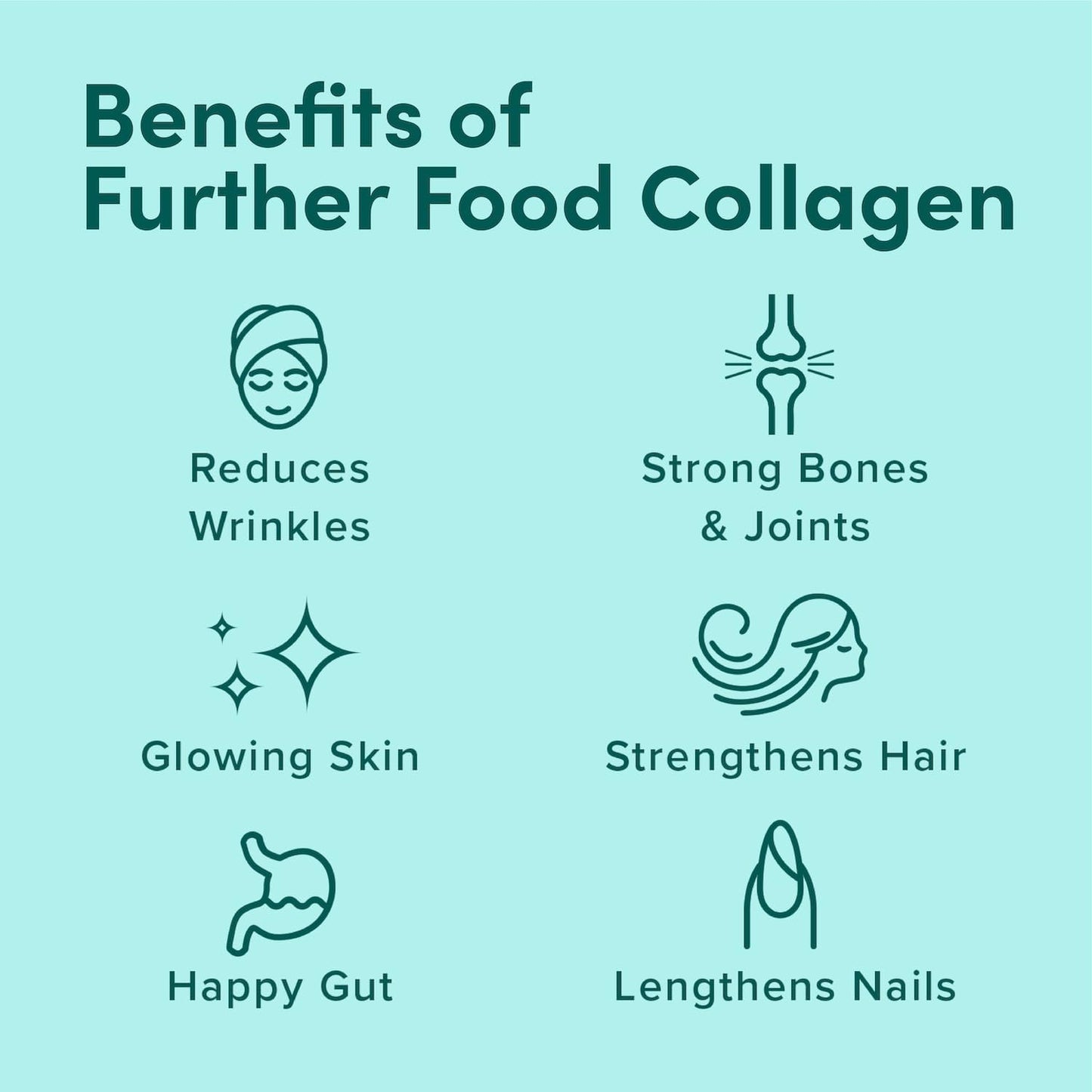 Wild Caught Marine Collagen Peptides Powder with Type 1, 2 & 3 Collagen for Gut, Joint, Hair, Skin, Nails - 7.41 oz