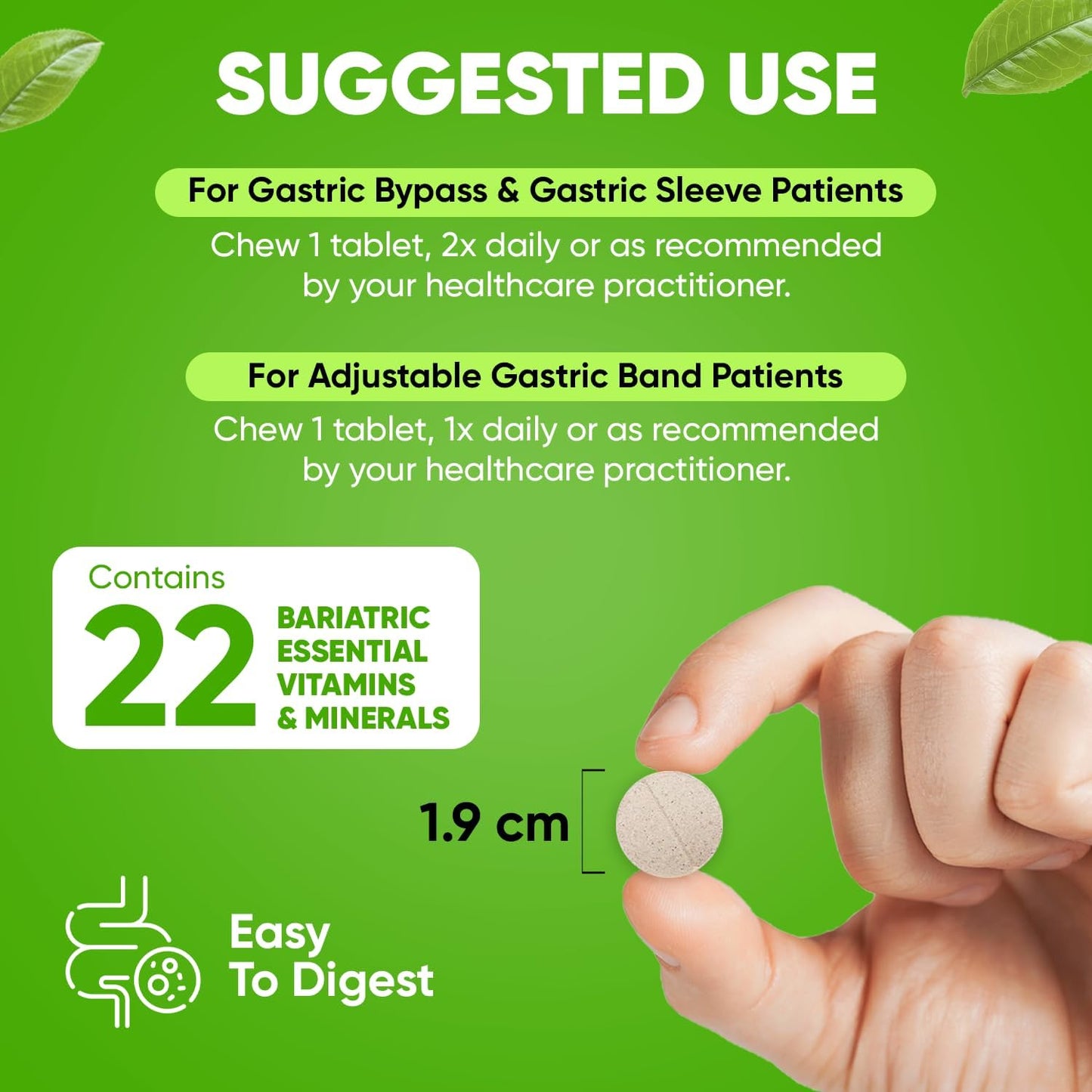 Wild Cherry BariSlim Advanced Chewable Bariatric Multivitamin Tablets - 60 Count