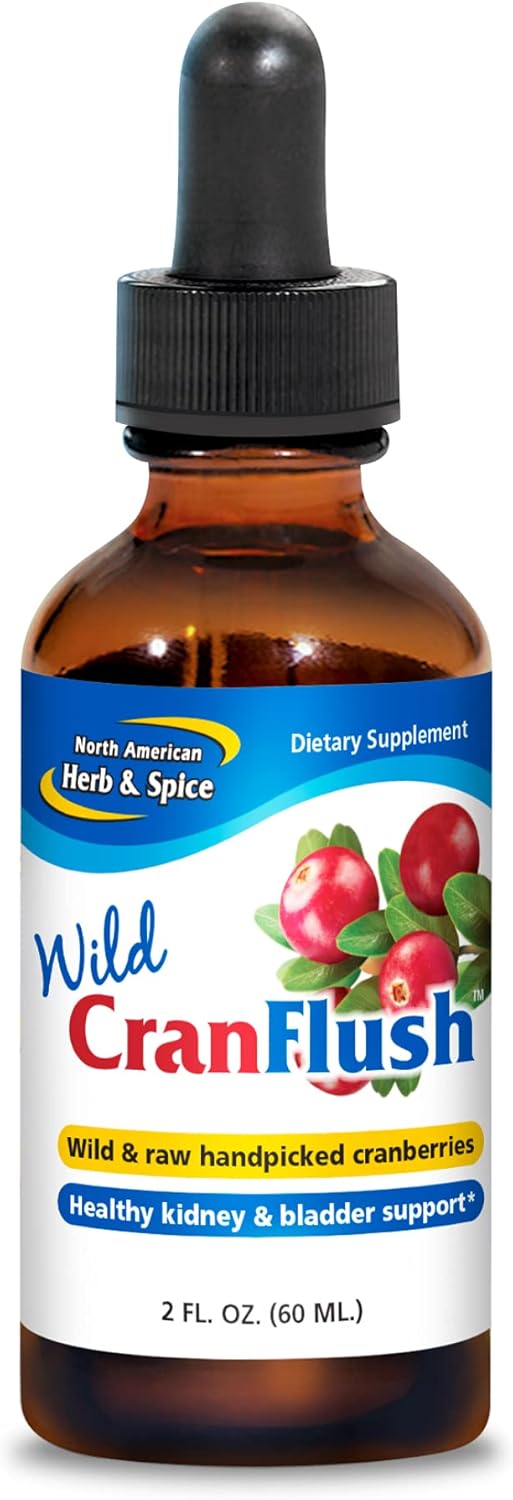 Wild Cranberry Extract Supplement for Bladder & Kidney Support - Non-GMO - 2 fl. oz. - 88 Servings