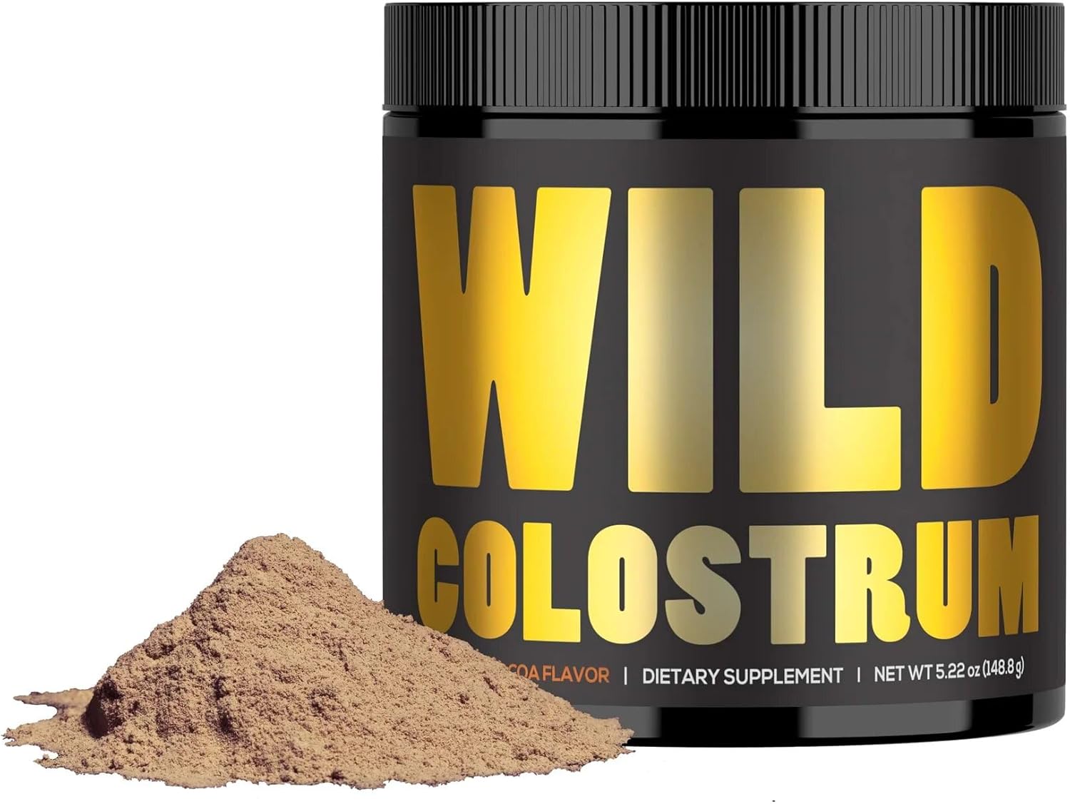 Wild Foods Bovine Colostrum Supplement Powder - Pure Whole Superfood with Natural IgG, Unflavored - 30 Servings, 4.23 oz