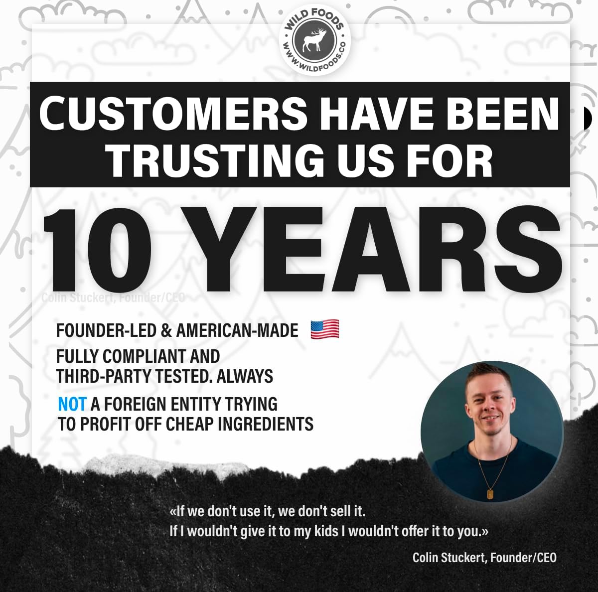 Wild Foods Bovine Colostrum Supplement Powder - Pure Whole Superfood with Natural IgG, Unflavored - 30 Servings, 4.23 oz