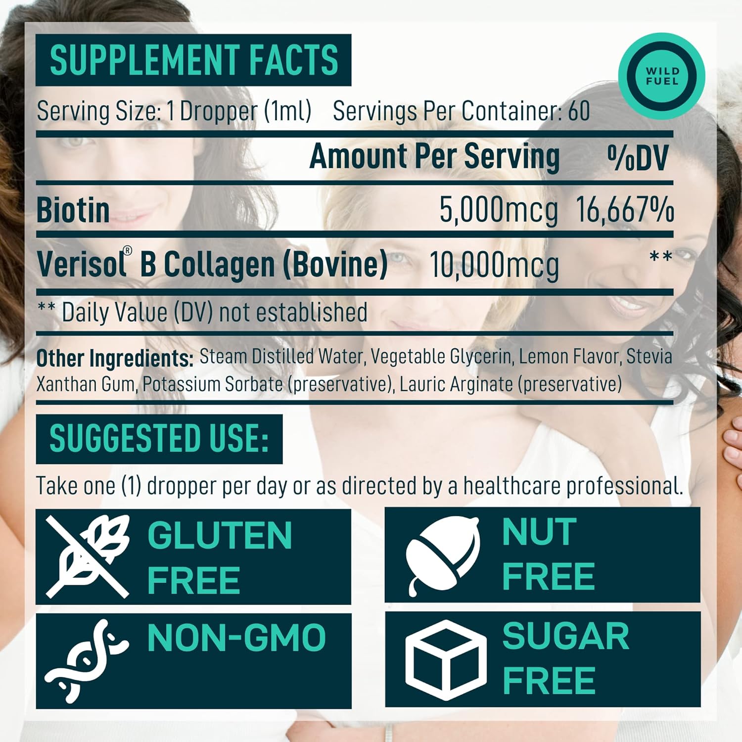 WILD FUEL Liquid Collagen and Keto Candy Beauty Fitness Bundle - Boost Beauty and Energy Levels