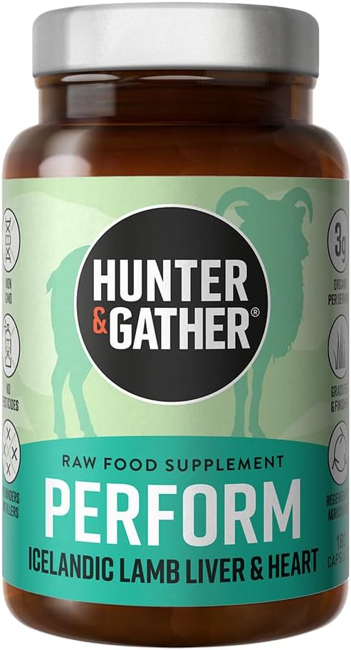 Wild Icelandic Lamb Ancestral Inspired Capsules - GMO-Free, Hormone & Antibiotic-Free - Hunter & Gather Nose to Tail 180 Perform