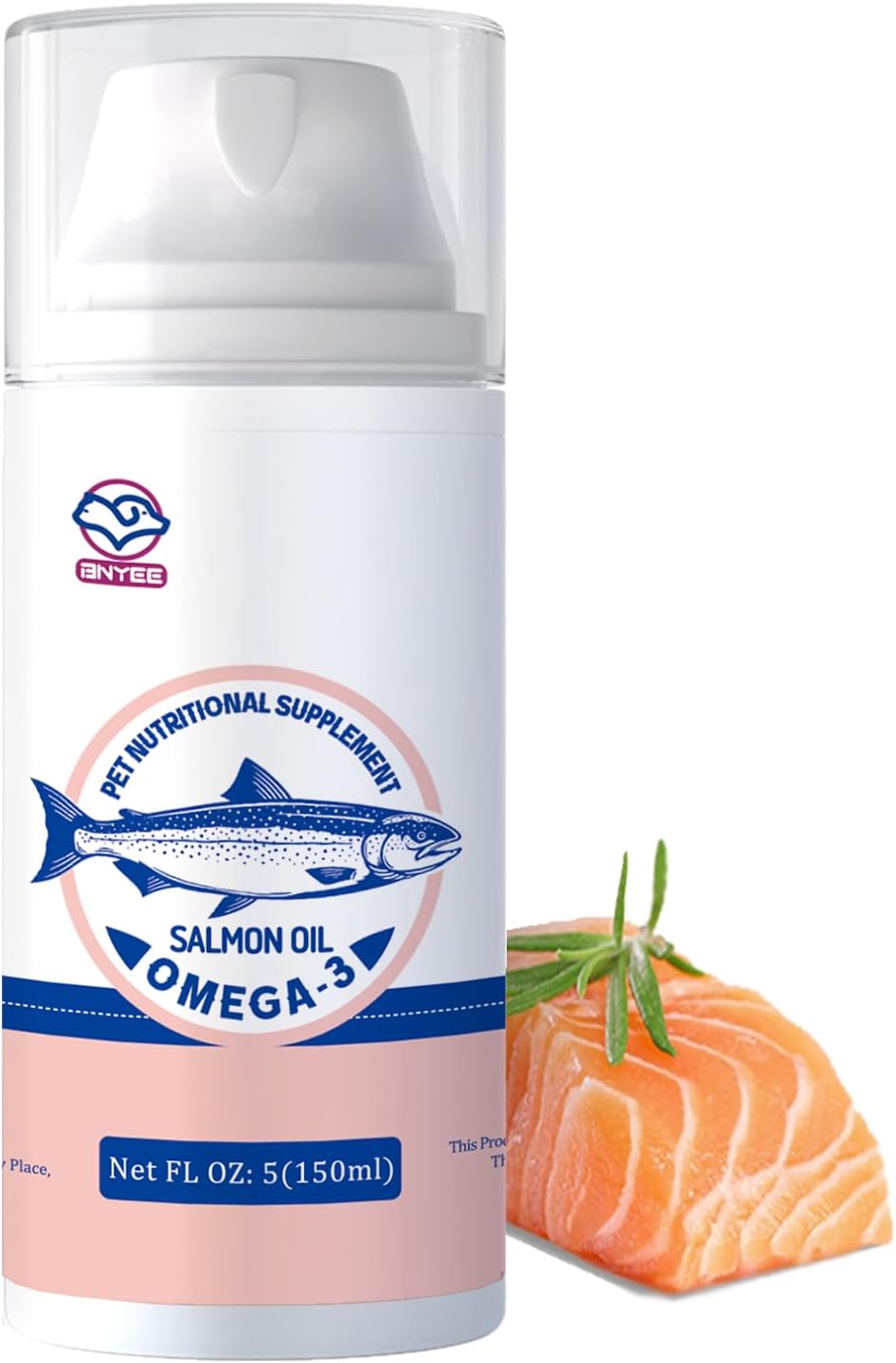 Wild Salmon Fish Oil for Small Dogs & Cats - Omega 3 Skin & Coat Support Supplement - Concentrated EPA + DHA for Joint & Heart Health