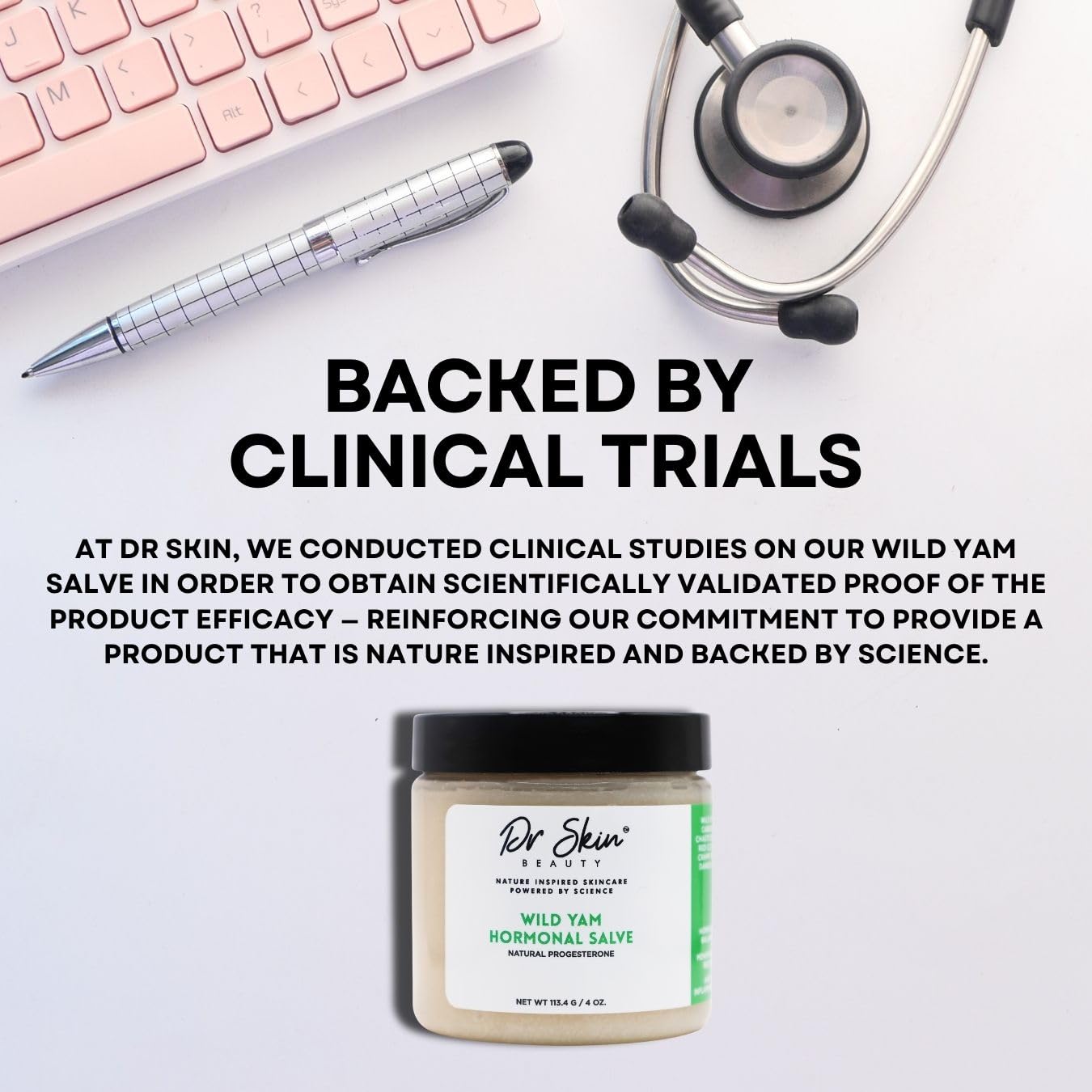 Wild Yam Cream for Menopause & Perimenopause Symptoms - Natural Hormonal Support for Women - 100% USA-Made - 4oz